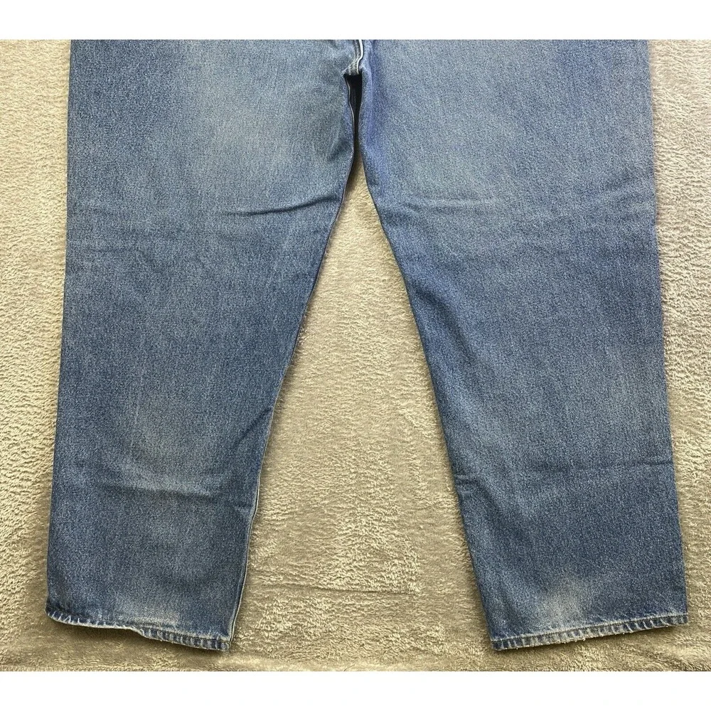 Carhartt Jeans Men 49x30 Blue Denim Big&Tall Straight Workwear Grunge VTG No Tag